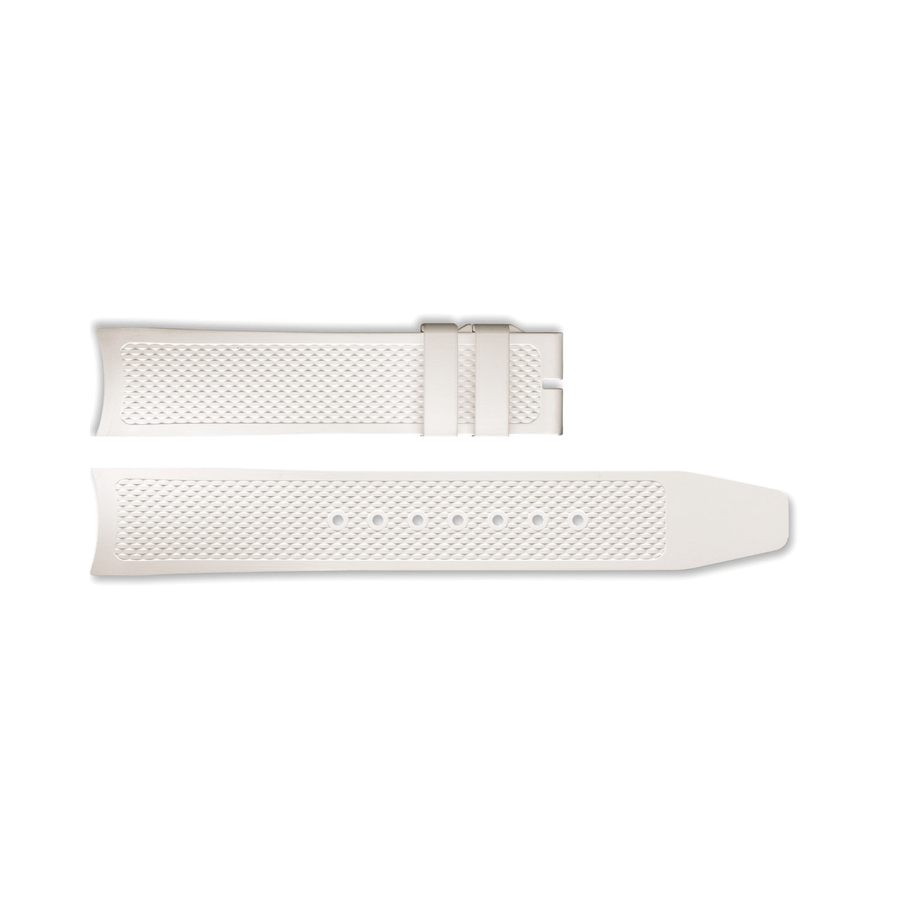 IWC Schaffhausen White Rubber Strap 20/18 - MXE0MJ4D
