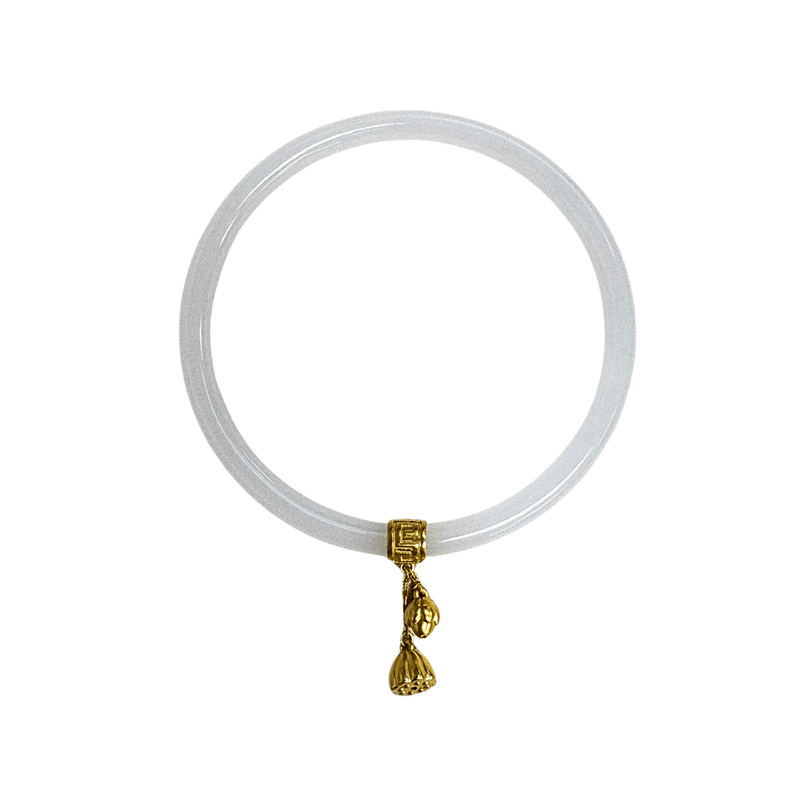 Jade Bracelet with 24K Gold-Jade Bracelet with 24K Gold - OBCTF00055