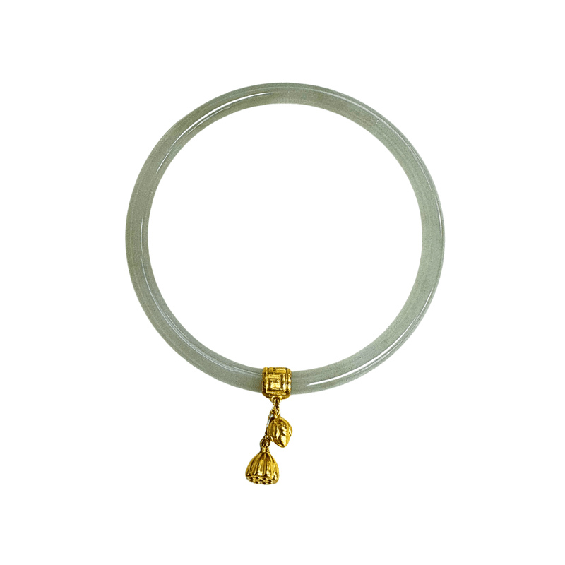 Jade Bracelet with 24K Gold-Jade Bracelet with 24K GoldOBCTF00046 - OBCTF00046