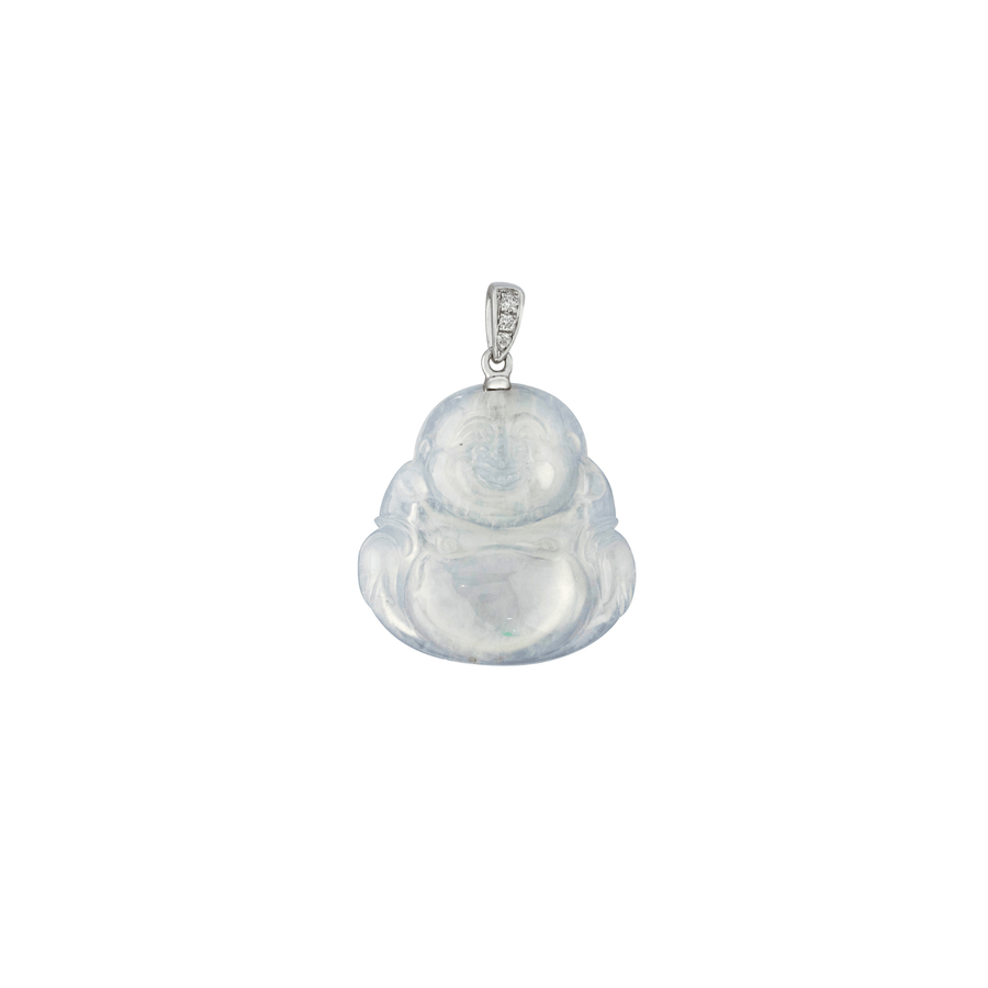 Jade Buddha Diamond Pendant - OPNEL00489