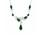 Jade Diamond Necklace-Jade Diamond Necklace