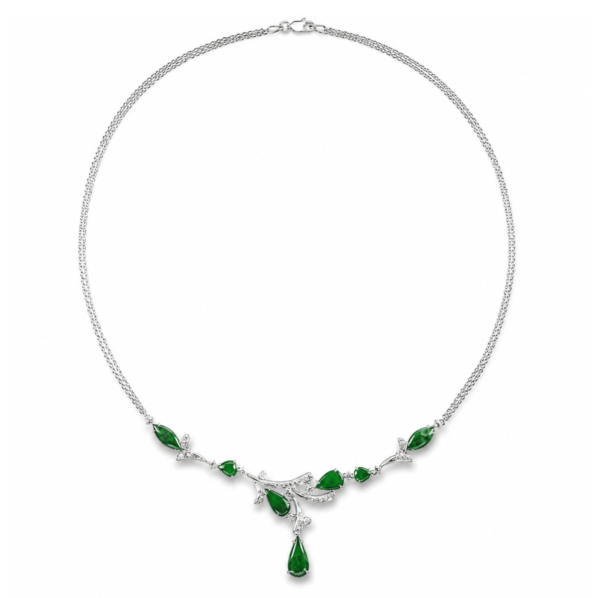 Jade Diamond Necklace