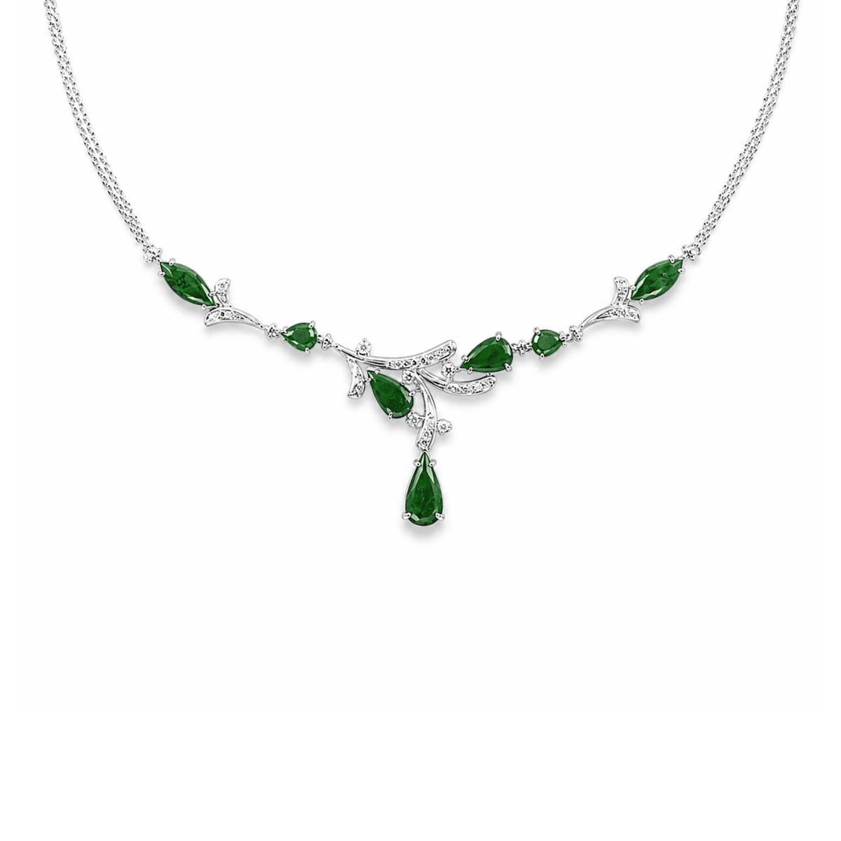 Jade Diamond Necklace