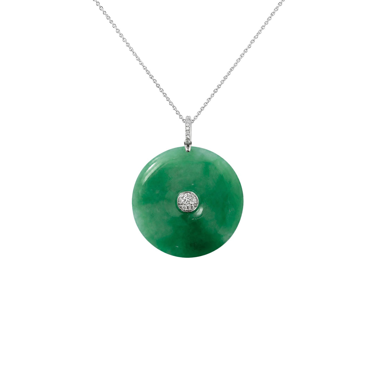Jade Diamond Necklace