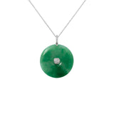 Jade Diamond Necklace-Jade Diamond Necklace