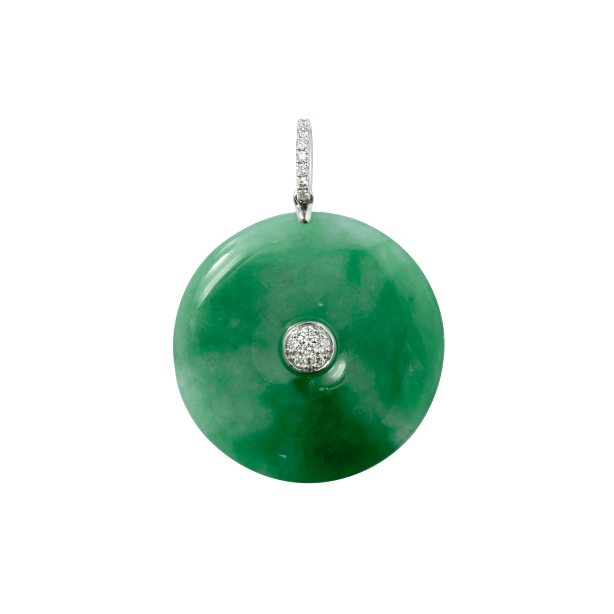 Jade Diamond Necklace - ONNEL00893