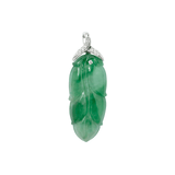 Jade Diamond Pendant and Chain-Jade Diamond Pendant and Chain - ONNEL00901