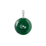 Jade Diamond Pendant Necklace-Jade Diamond Pendant Necklace - ONNEL00877