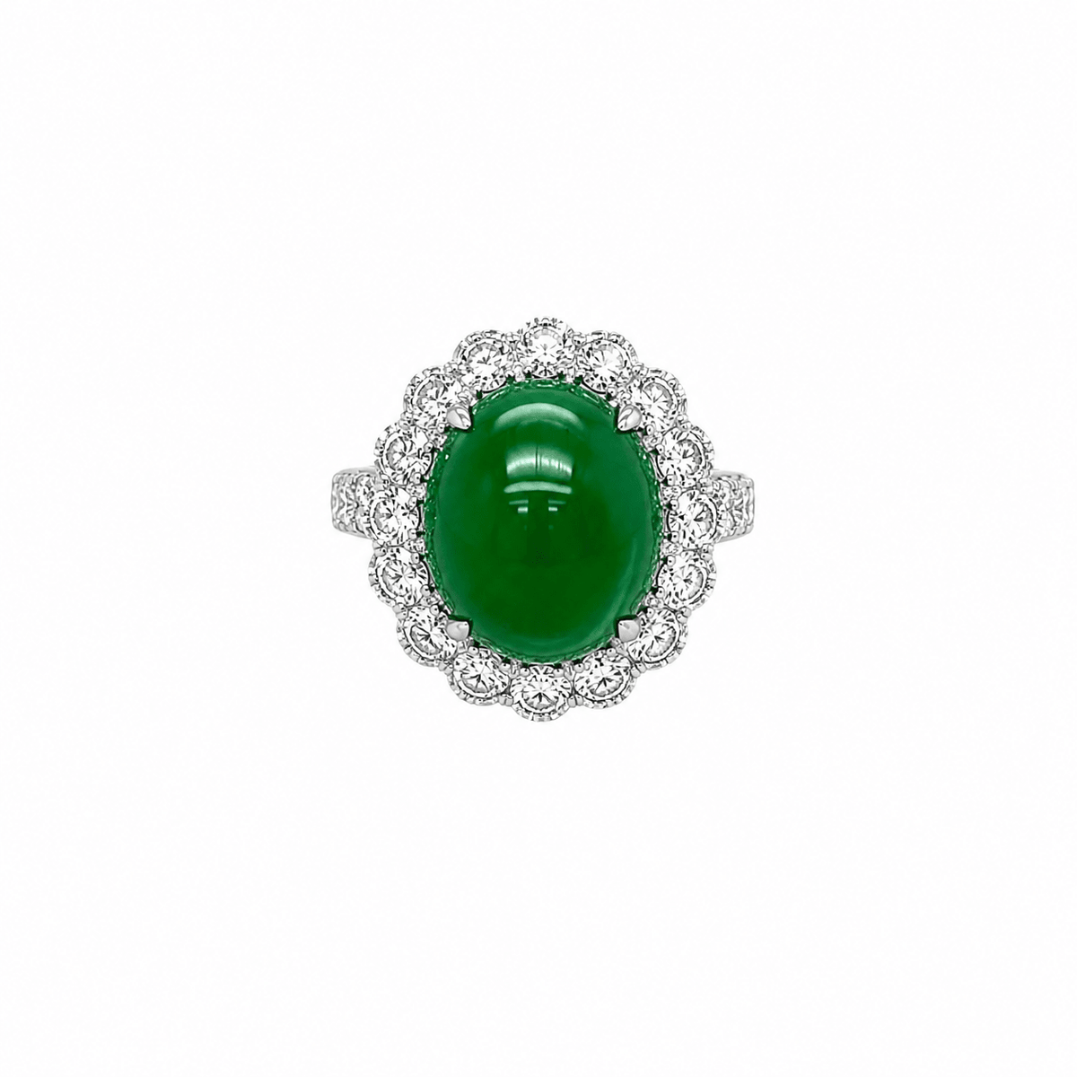 Jade Diamond Ring