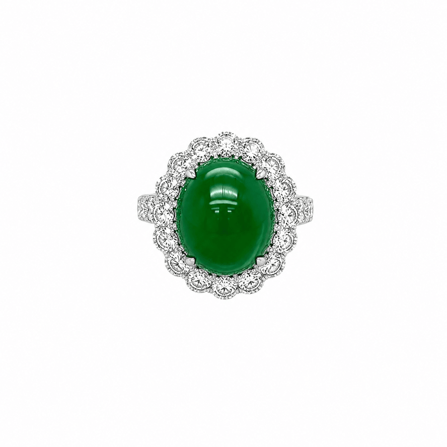 Jade Diamond Ring