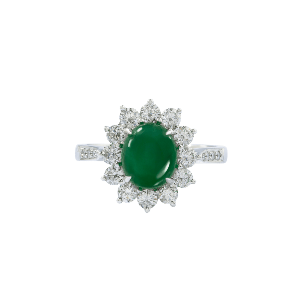 Jade Diamond Ring - ORNEL00844