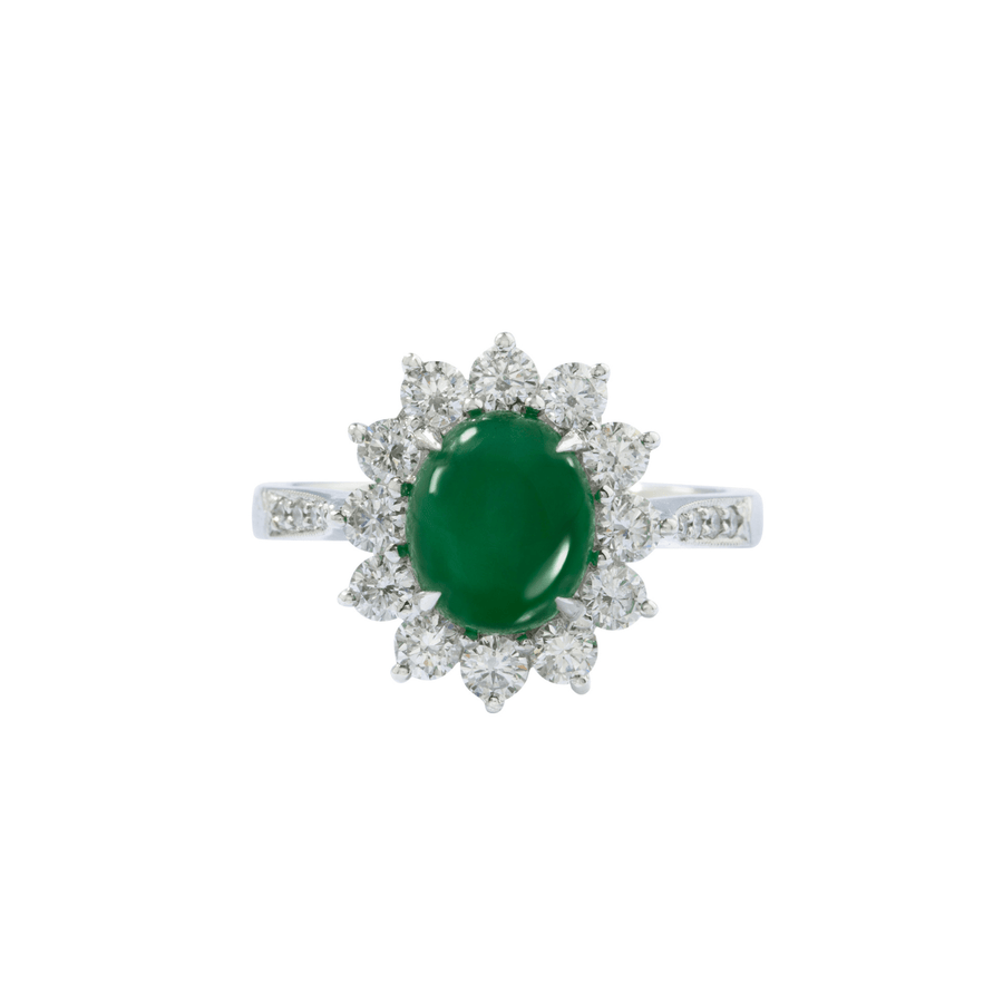 Jade Diamond Ring - ORNEL00844
