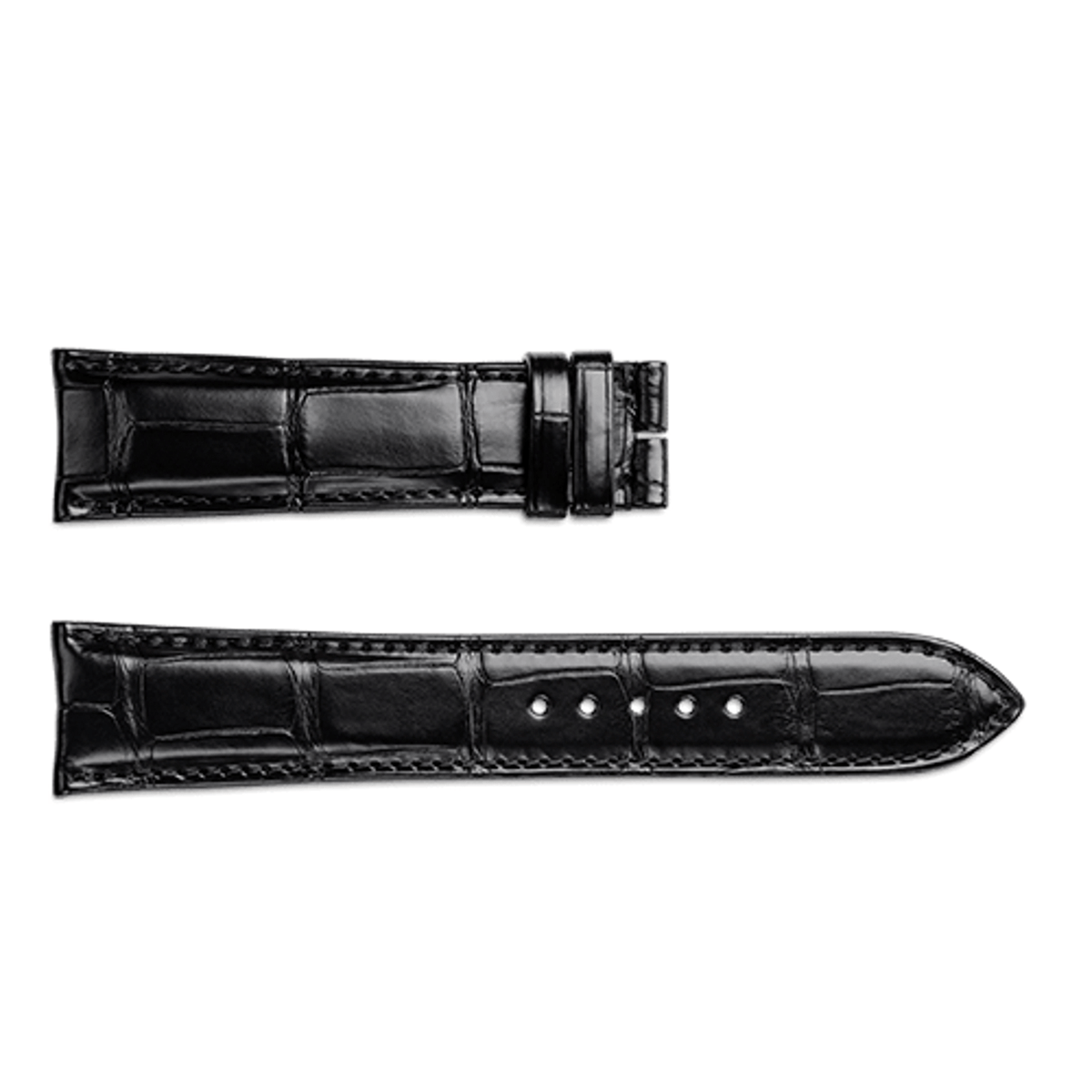 Jaeger - LeCoultre Alligator Leather Black 20/16mm - QC21A76Z