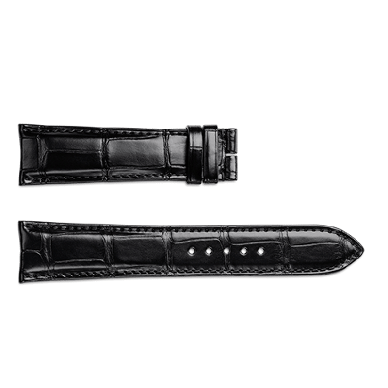 Jaeger-LeCoultre Alligator Leather Black 20/16mm-Jaeger - LeCoultre Alligator Leather Black 20/16mm - QC21A76Z