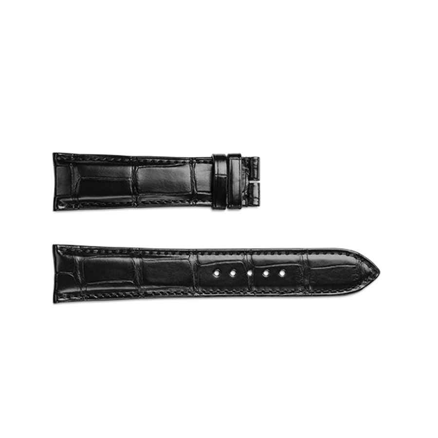 Jaeger - LeCoultre Alligator Leather Strap Black 22/20mm - QC22076Z