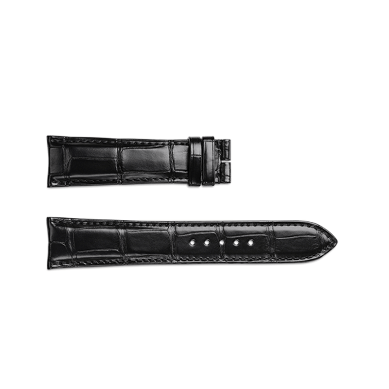 Jaeger-LeCoultre Alligator Leather Strap Black 22/20mm-Jaeger - LeCoultre Alligator Leather Strap Black 22/20mm - QC22076Z