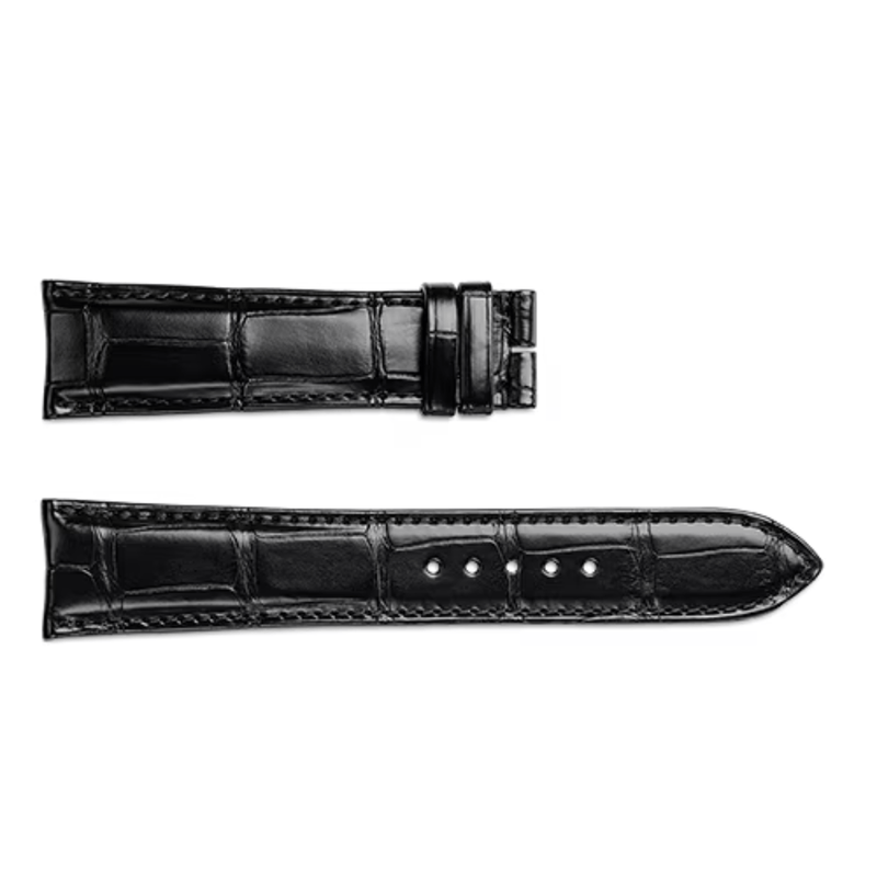 Jaeger-LeCoultre Black Alligator Strap 21/18mm-Jaeger - LeCoultre Black Alligator Strap 21/18mm - QC21276Z