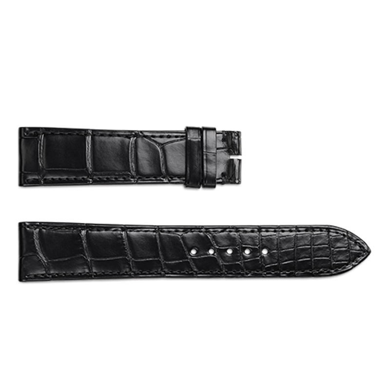 Jaeger-LeCoultre Black Alligator Strap 22/20mm-Jaeger - LeCoultre Black Alligator Strap 22/20mm - QC21C72C