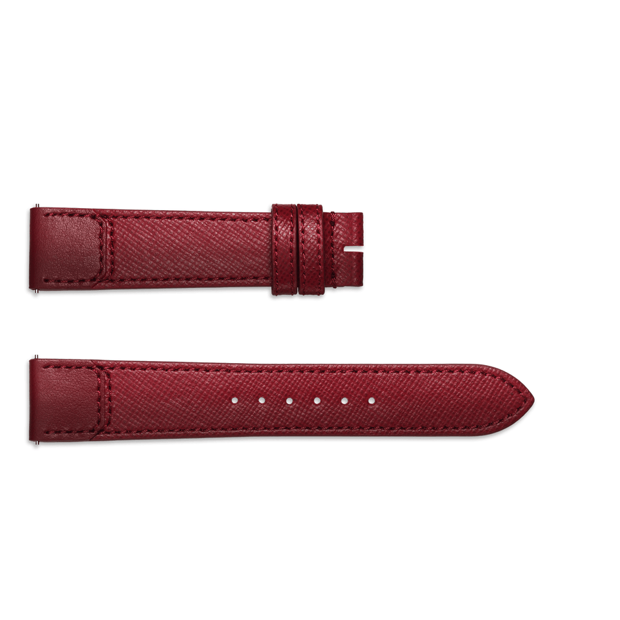 Jaeger - LeCoultre Calfskin Fagliano Strap Burgundy 18/16mm - QC07842C