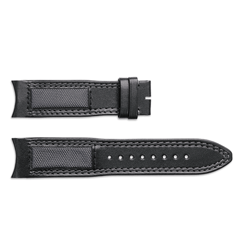 Jaeger-LeCoultre Calfskin Leather Black 22/20mm-Jaeger - LeCoultre Calfskin Leather Black 22/20mm - QC052070