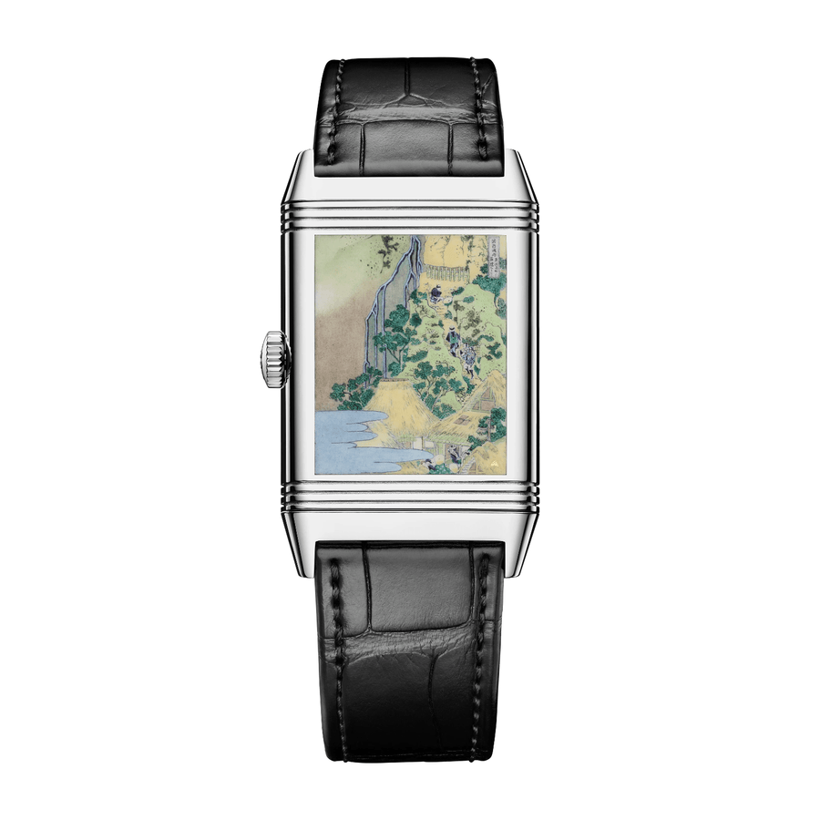 Reverso Tribute Enamel Hokusai Kiyotaki Kannon Waterfall Q39334T8