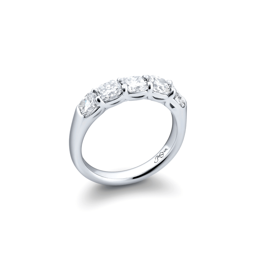 JB Star 5 Cushion Cut Diamond Band