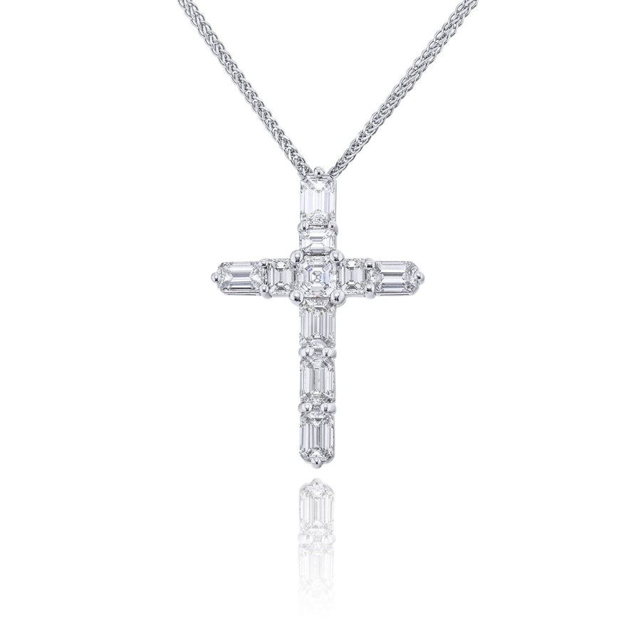 JB Star Diamond Cross Pendant - 7550/004