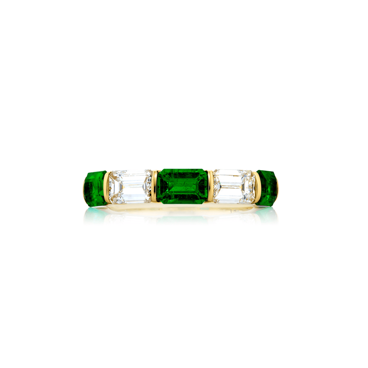 JB Star Emerald Diamond Band 7933/002