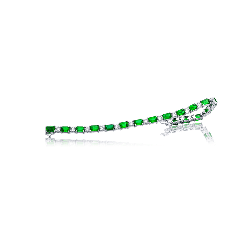JB Star Emerald Diamond Bracelet-JB Star Emerald Diamond Bracelet - 0260/009