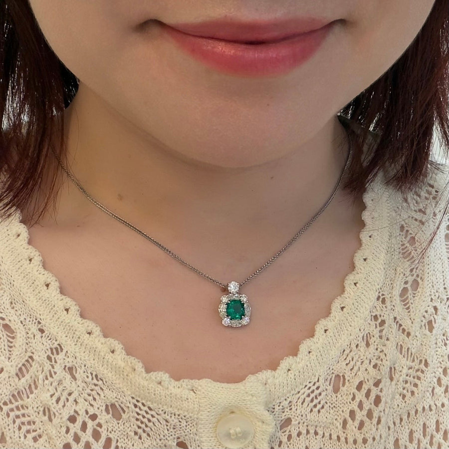 JB Star Emerald Diamond Necklace - 2438/020