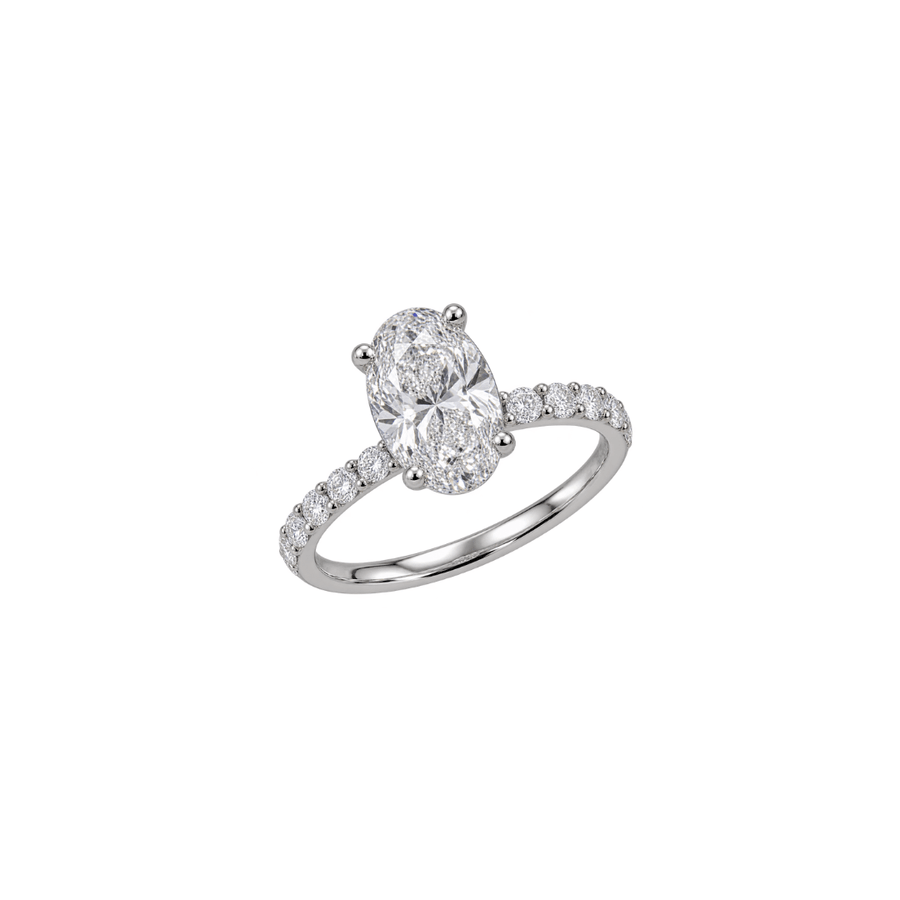 JB Star Oval shaped Engagement Ring - DRJBS03828