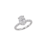 JB Star Oval shaped Engagement Ring-JB Star Oval shaped Engagement Ring - DRJBS03828