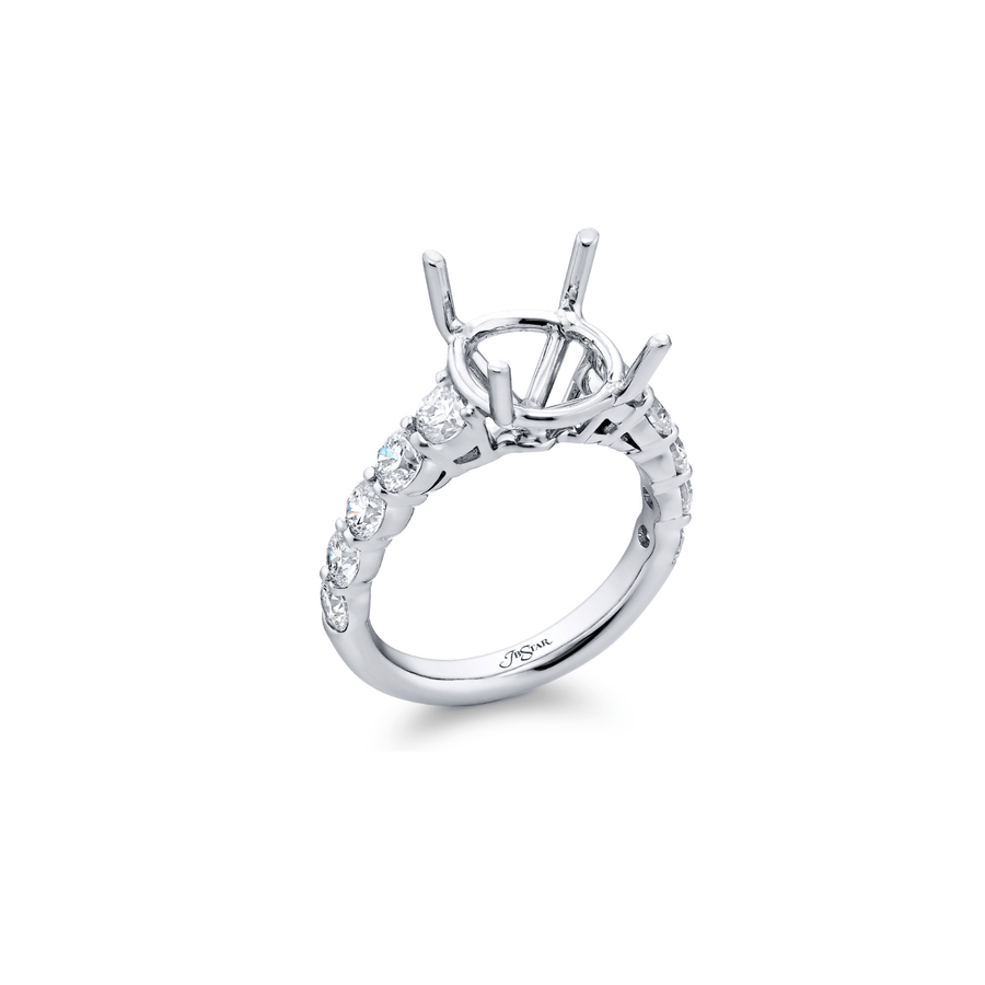 JB Star Platinum Diamond Mounting Ring Set - 7401/104 - 105