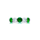 JB Star Platinum Emerald Diamond Band-JB Star Platinum Emerald Diamond Band - 2616/003