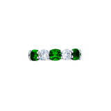 JB Star Platinum Emerald Diamond Band-JB Star Platinum Emerald Diamond Band - 2621/037