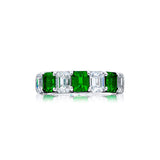 JB Star Platinum Emerald Diamond Band-JB Star Platinum Emerald Diamond Band - 5290/007