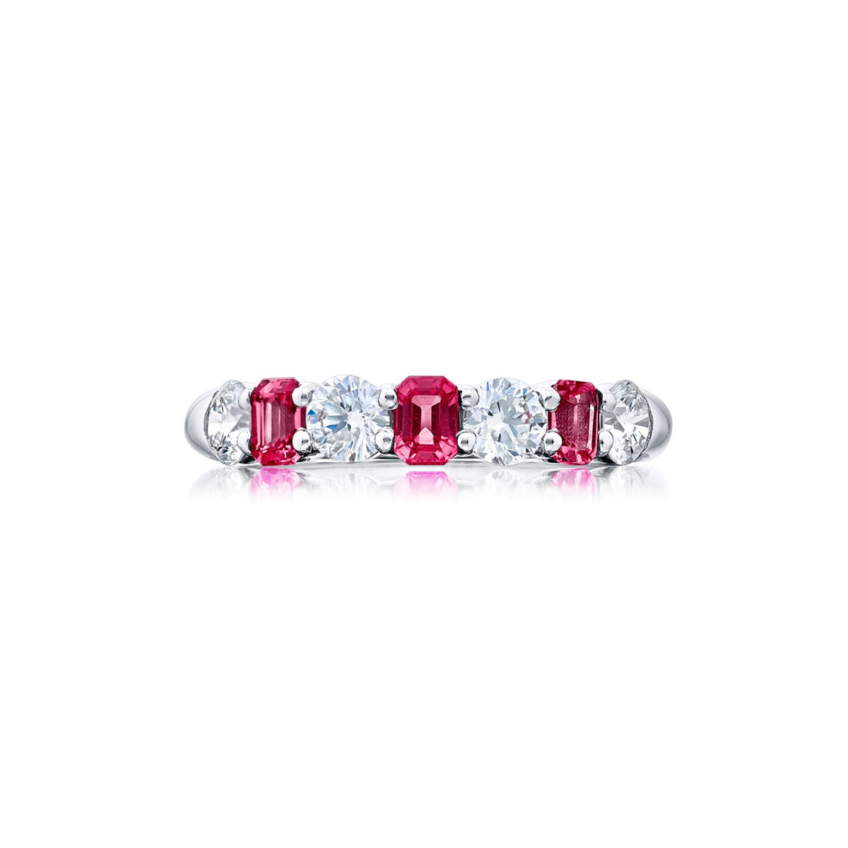 JB Star Platinum Pink Sapphire Diamond Ring - 7554/001