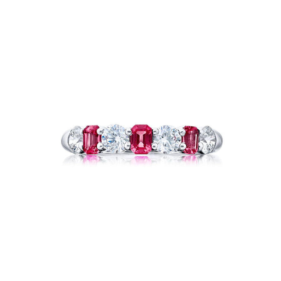 JB Star Platinum Pink Sapphire Diamond Ring - 7554/001
