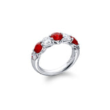 JB Star Platinum Ruby Diamond Band-JB Star Platinum Ruby Diamond Band - 7817/004