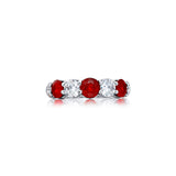 JB Star Platinum Ruby Diamond Band-JB Star Platinum Ruby Diamond Band - 7817/004