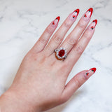 JB Star Ruby and Diamond Ring-JB Star Ruby and Diamond Ring - 3014/120