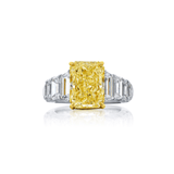 JB Star Yellow Diamond Platinum Engagement Ring-JB Star Yellow Diamond Platinum Engagement Ring 5366/020