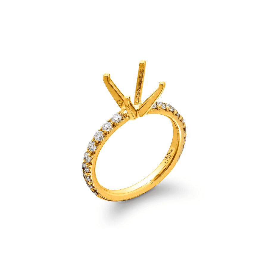 JB Star Yellow Gold Diamond Mounting Ring - 0949/139