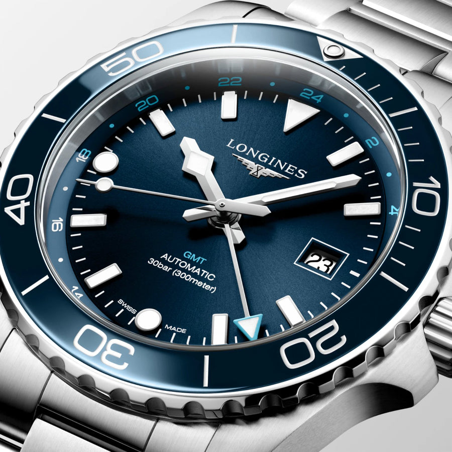 Longines Hydroconquest GMT 43mm - L3.890.4.96.6