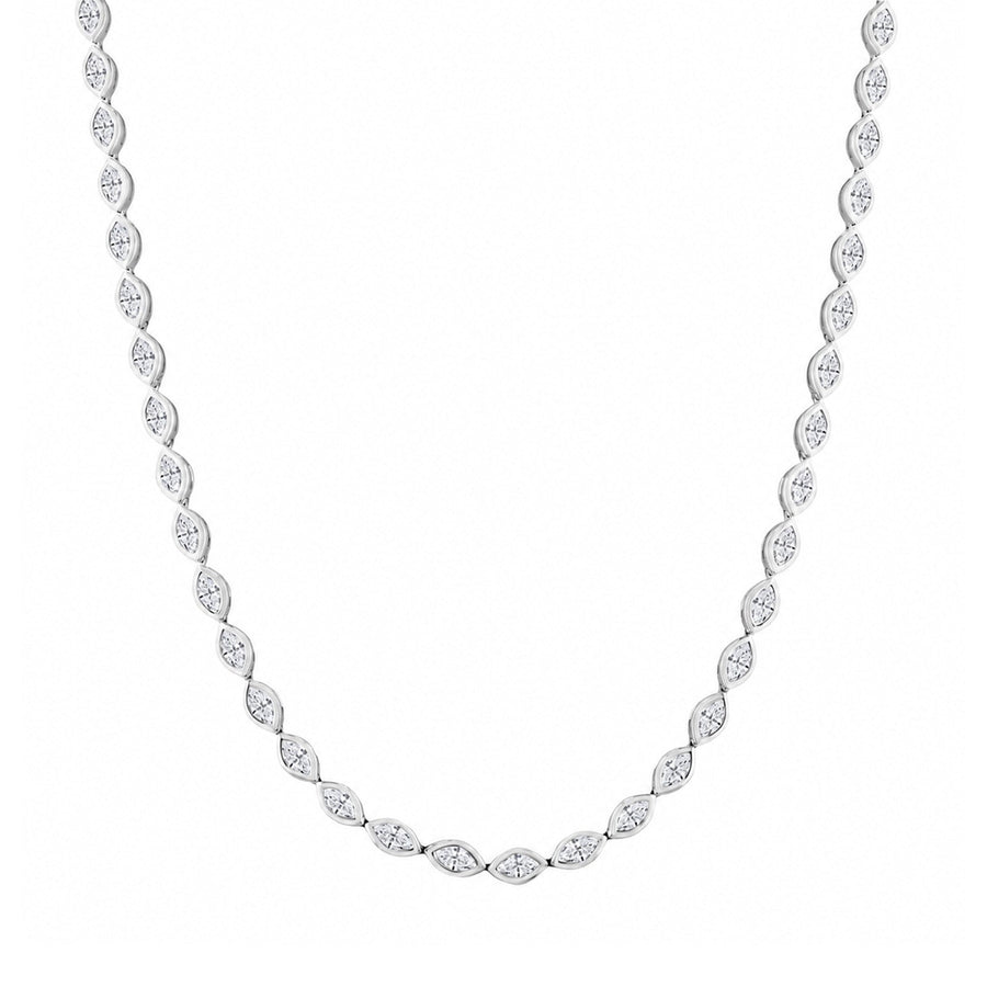 Marquise Cut Diamond Necklace
