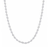 Marquise Bezel-Set Diamond Tennis Necklace-Marquise Cut Diamond Necklace