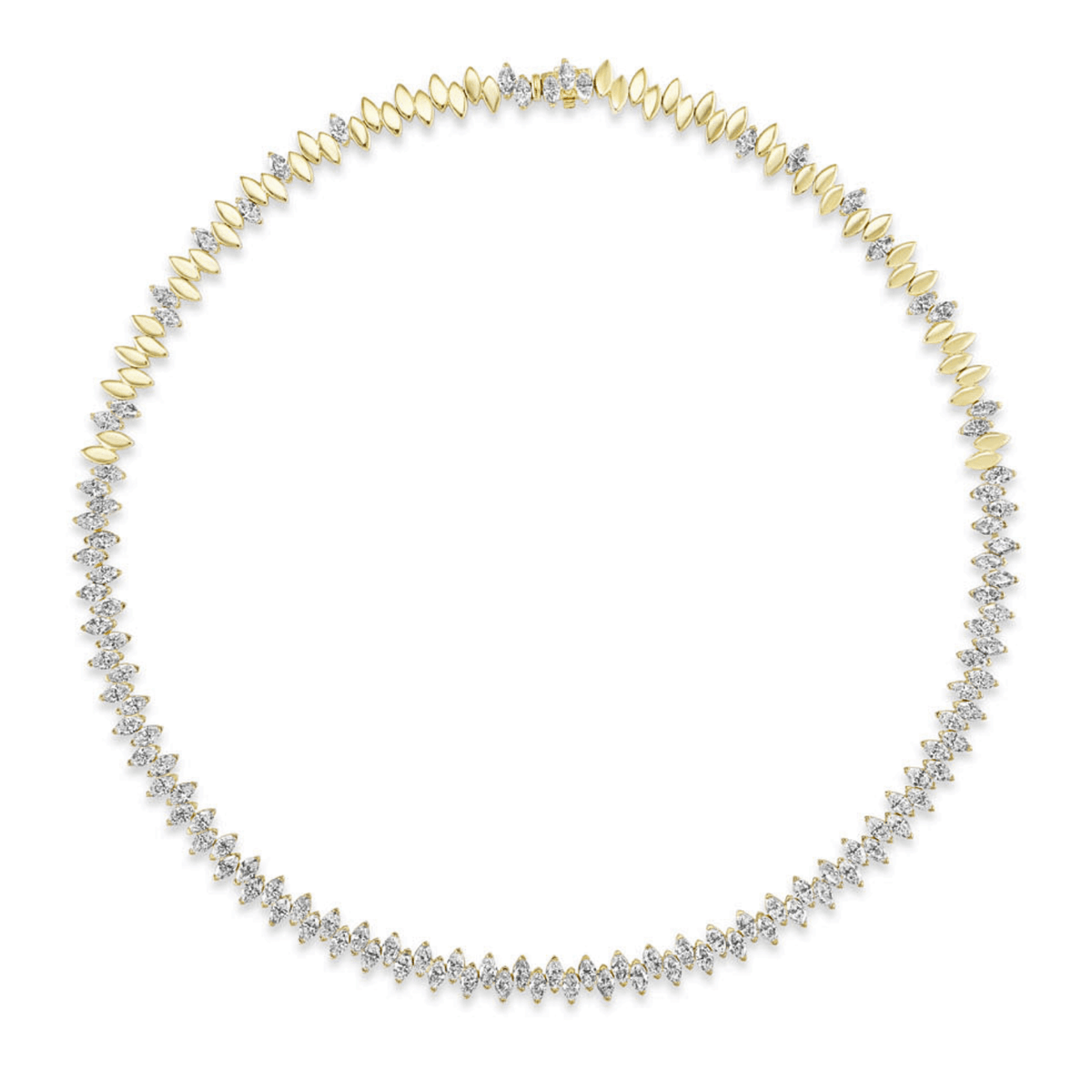Marquise - shaped Diamond Choker - DNNKA00810