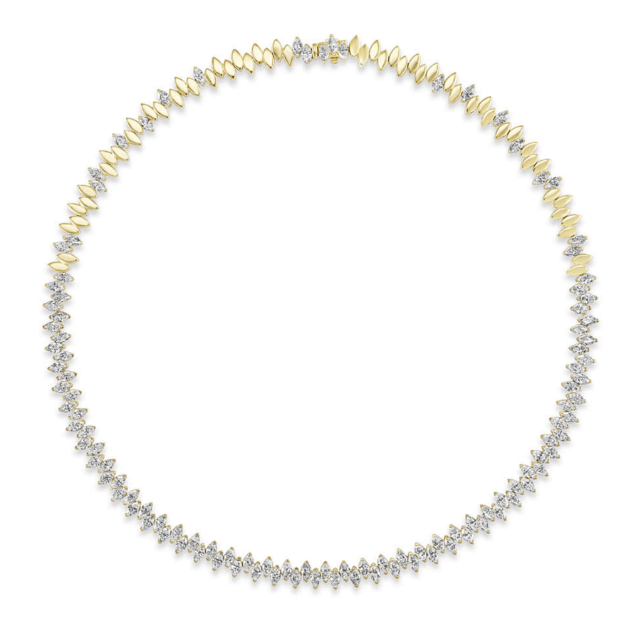 Marquise - shaped Diamond Choker - DNNKA00810