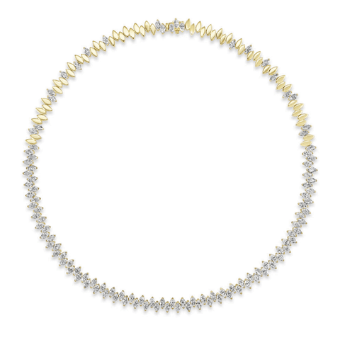 Marquise-shaped Diamond Choker-Marquise - shaped Diamond Choker - DNNKA00810