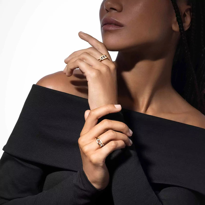 Messika Move Classique Ring-Messika Move Classique Ring - 03998 - YG - 55